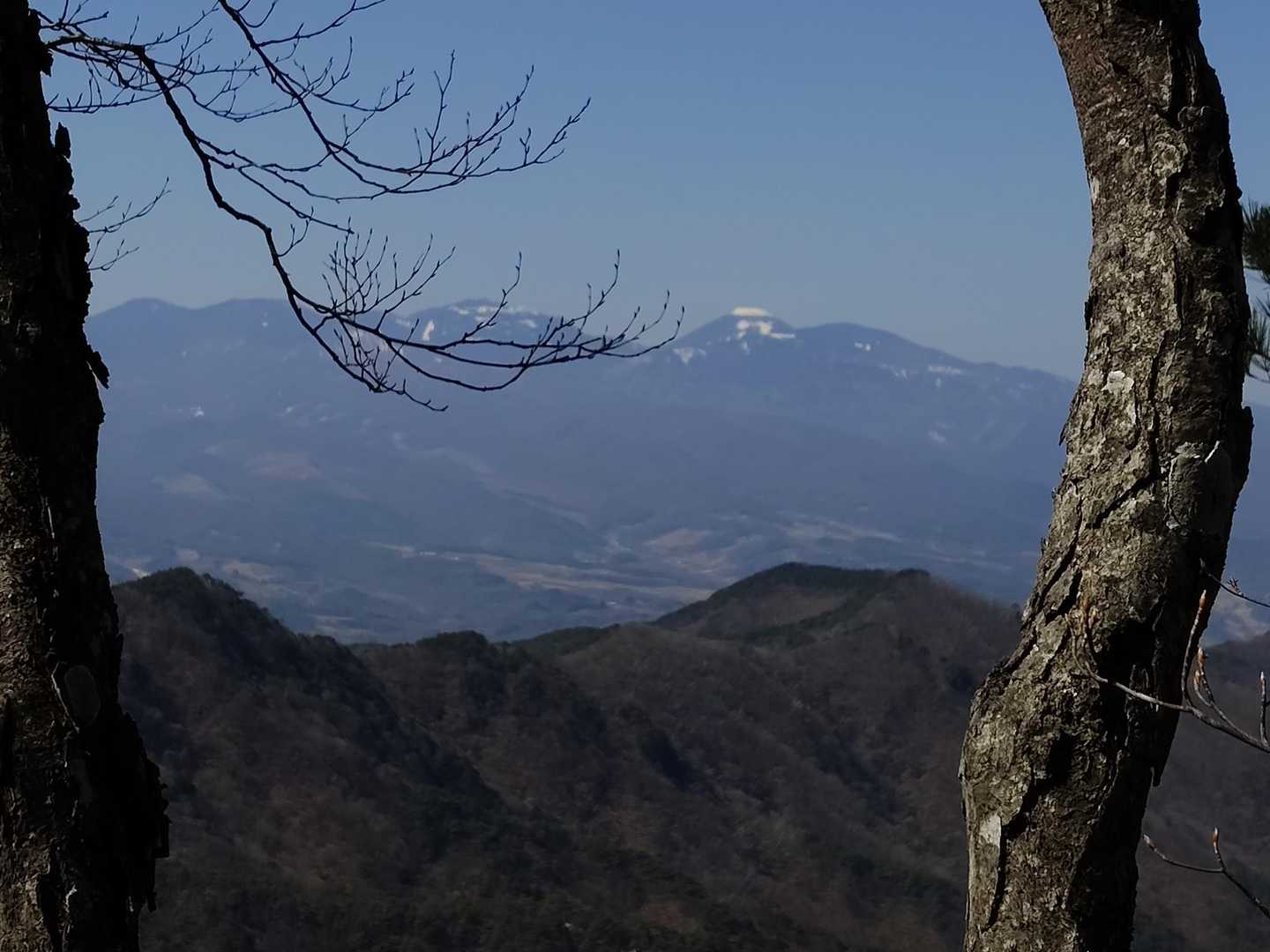 八ヶ岳正面に