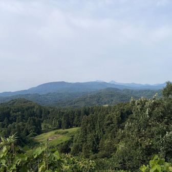 正面が今日登る予定だった青田難波山⛰️