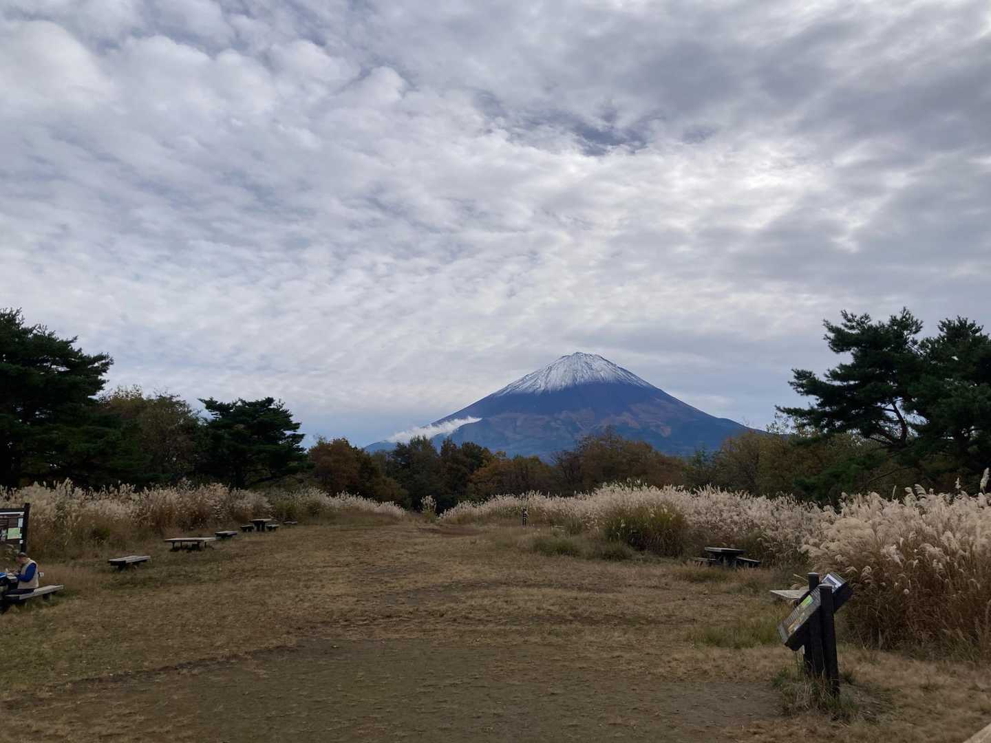 振り向くと富士山