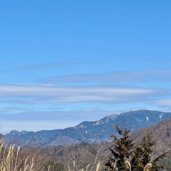 瑞牆山と金峰山
この角度から見たのは初めてかも