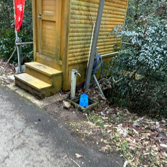 ゴール、水借ります💦