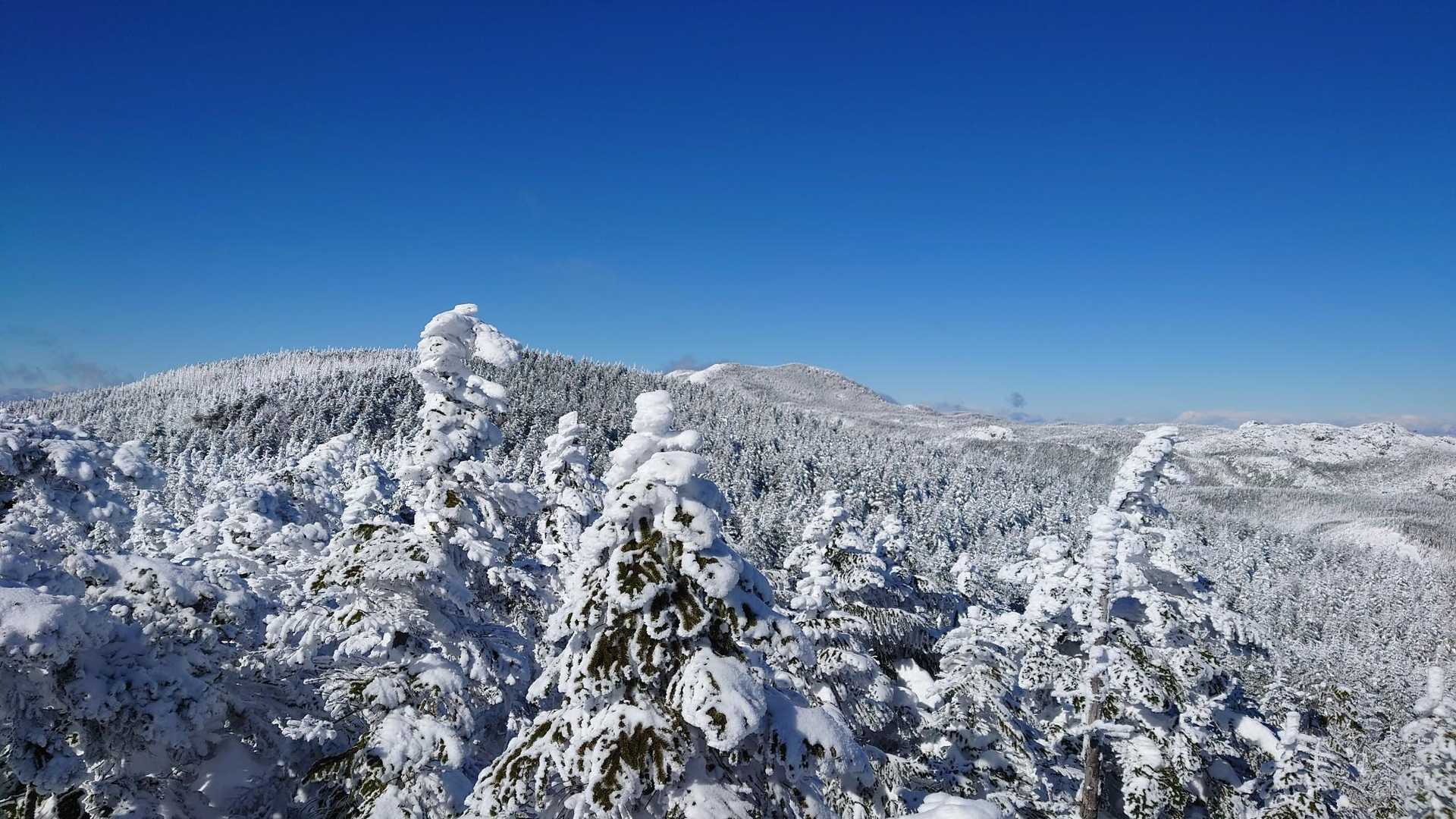 正面に北横岳