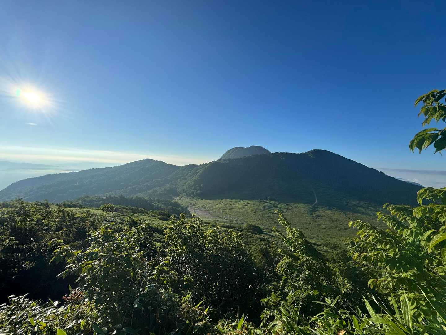 茶臼山-黒沢橋-笹ヶ峰登山口 縦走コースの写真