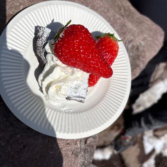 苺も乗せていただきました
美味しかったー