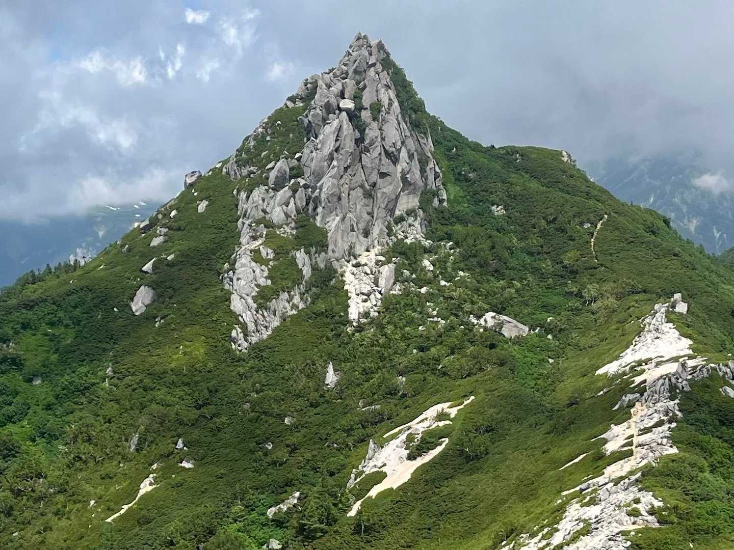 北アルプス裏銀座登山口-前烏帽子岳-烏帽子岳-野口五郎岳- 周回コースの写真