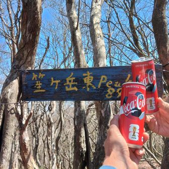 笙ヶ岳東峰
本日の七座目
ひとまずお疲れさま
のコーラで乾杯🍻
ぐびぐび飲んで
スッキリ感✨