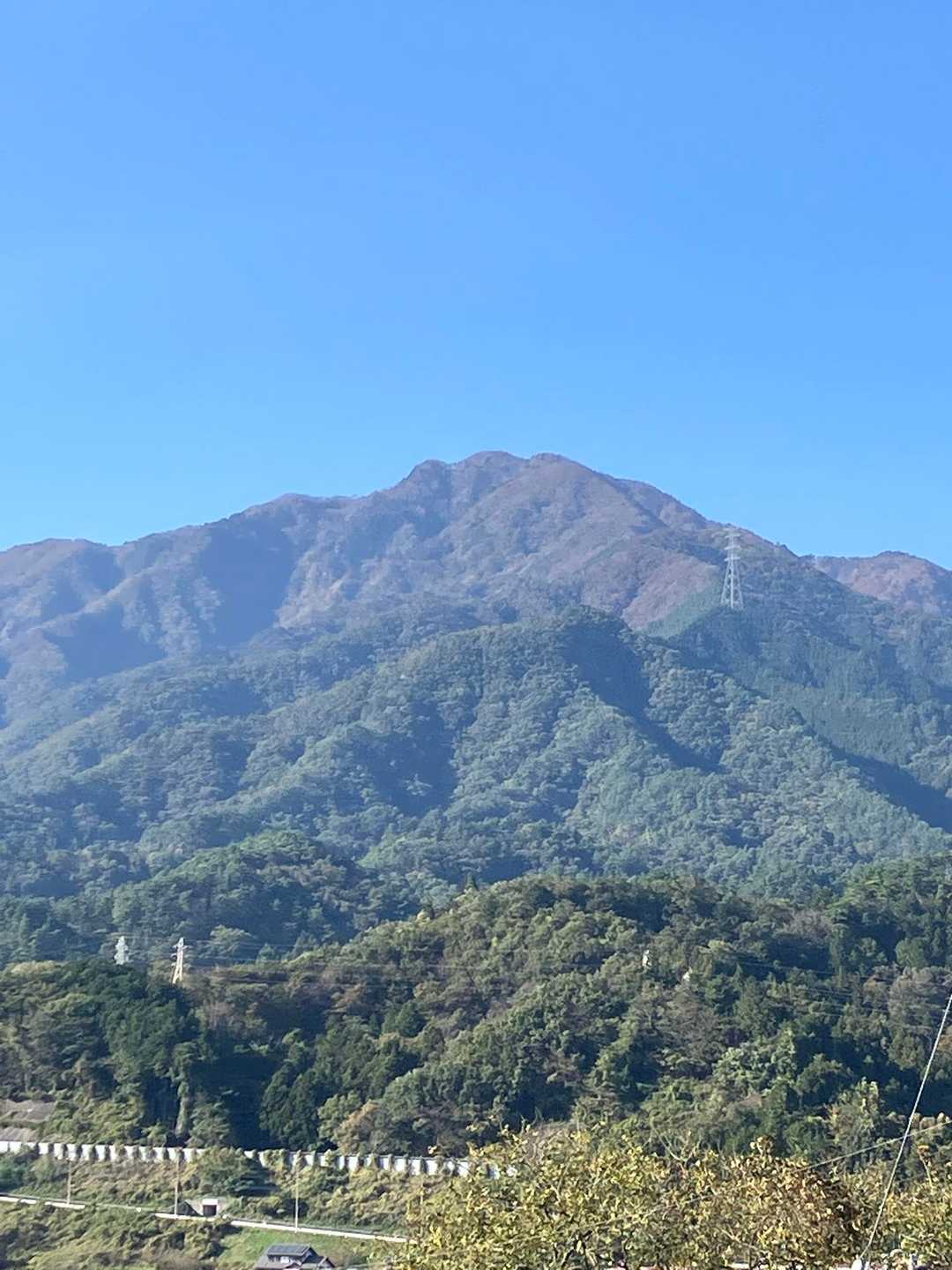 滝子山が正面に⛰️