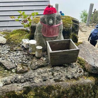 帰りに気づいた天狗地蔵さま