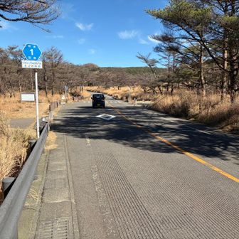 さて、駐車場まであとちょっと。
少し舗装路を歩きます。