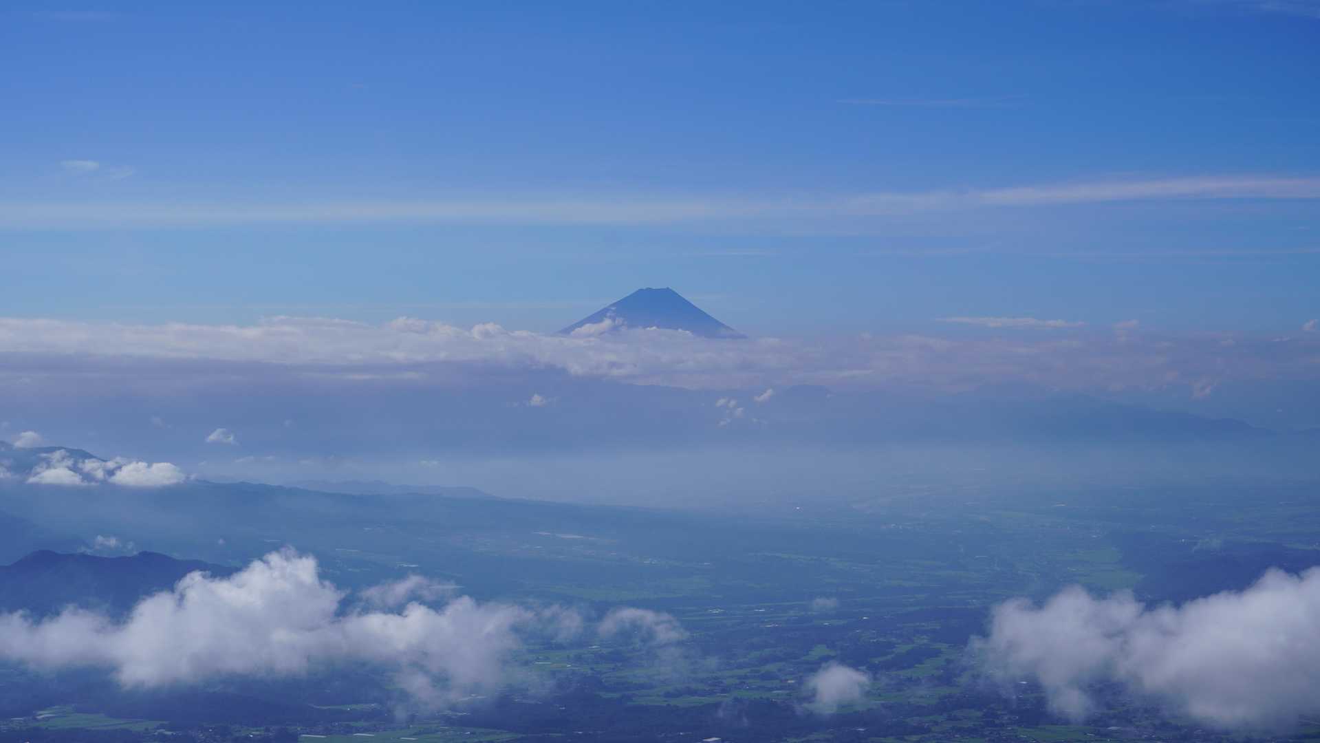 そして、その稜線から富士山見るつもりでいた。