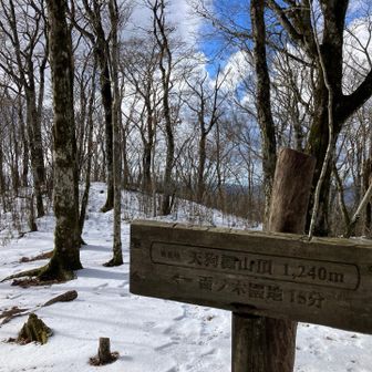 天狗棚山頂に到着