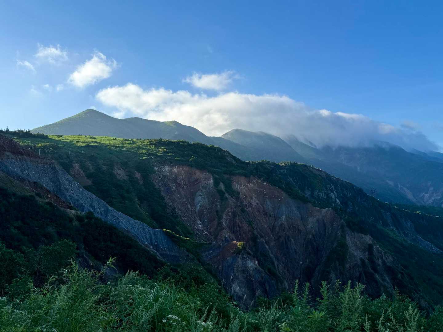甚之助避難小屋から見た別山方面