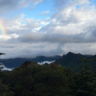 虹🌈と瑞牆山