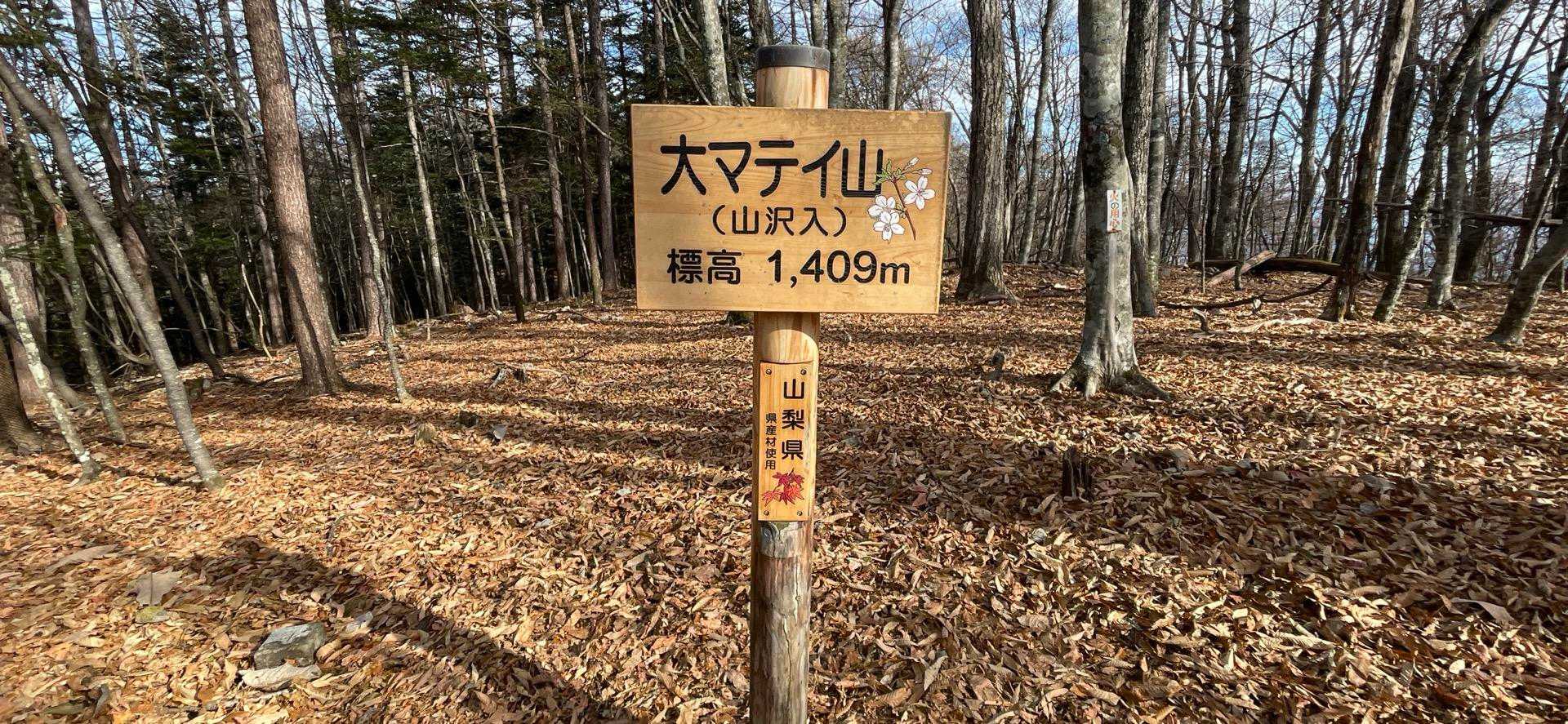 登着。ここに来るまでベンチ無し💦
山頂もベンチ2本のみでテーブル無し🙄