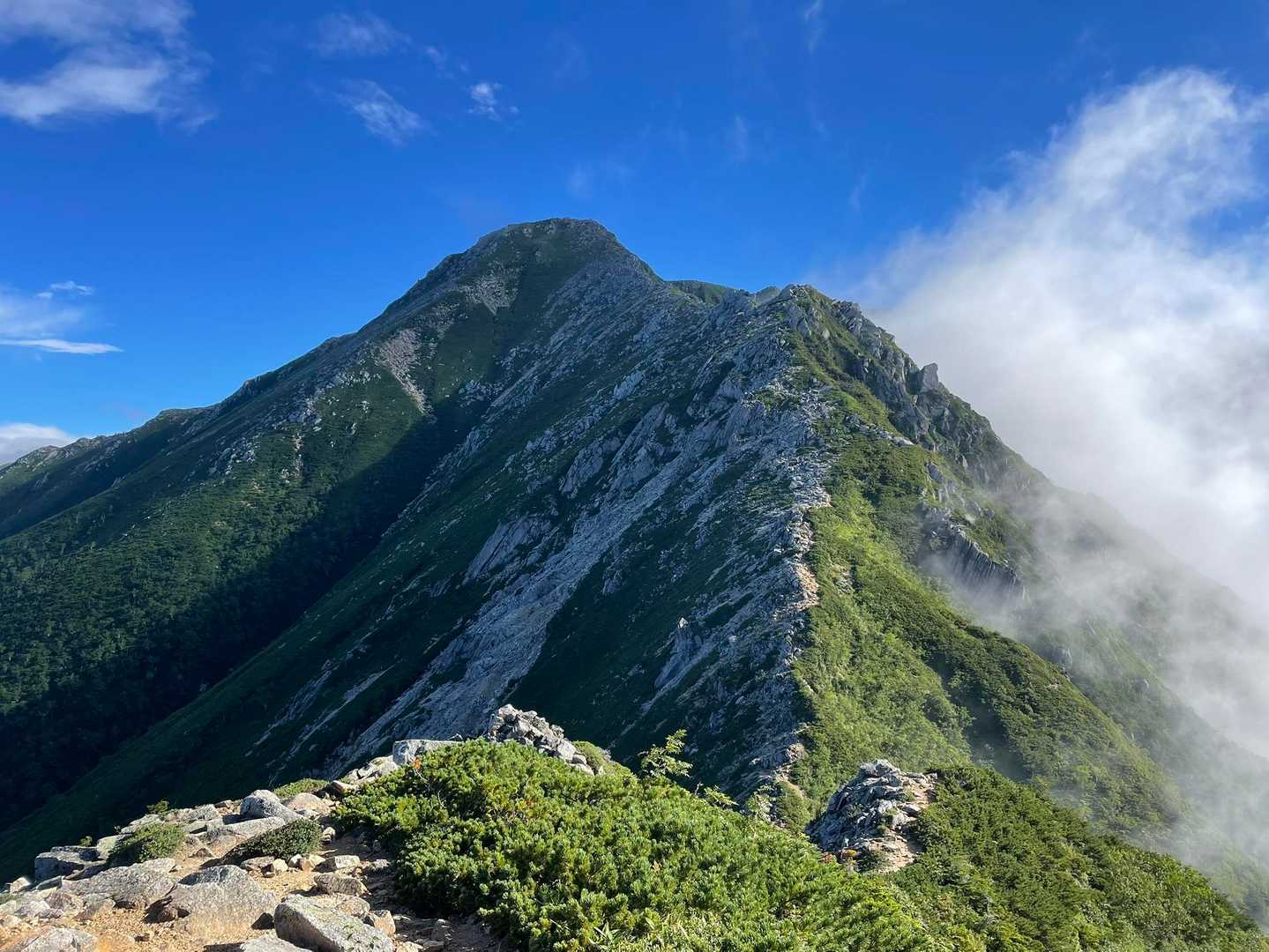 三股-常念岳-蝶ヶ岳 周回コースの写真