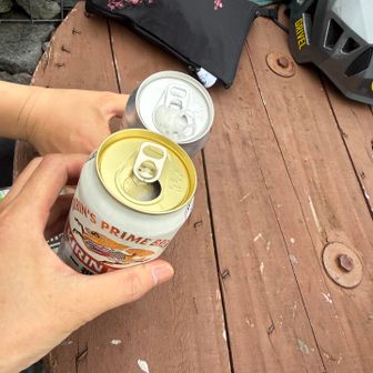 我慢できず、おつかれ山🍺！