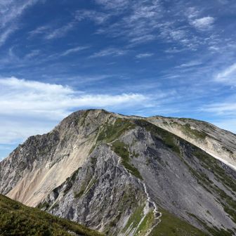 やはり振り返って白馬鑓ヶ岳の絶景✨