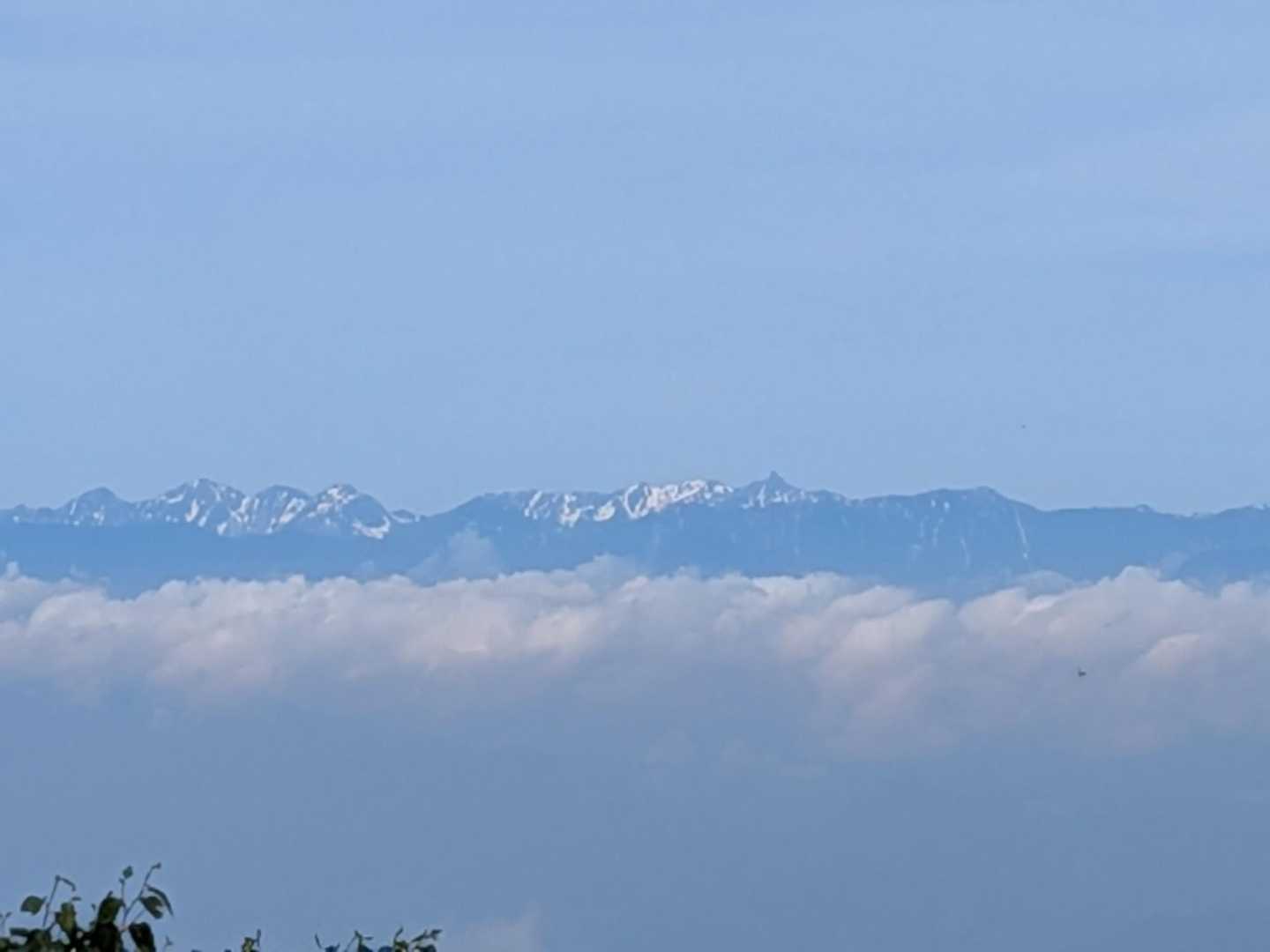 穂高連峰と槍ヶ岳