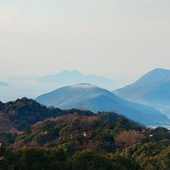 ガスってますが何とか因島が見えます
肉眼では その後ろの生口島も見えます🔭