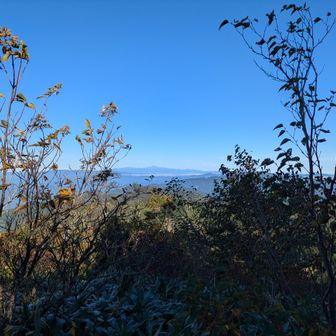 箱岩山山頂から白山方面。眺望は少しですが、天気良く気分が良い！