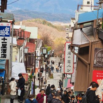 温泉後は伊香保観光