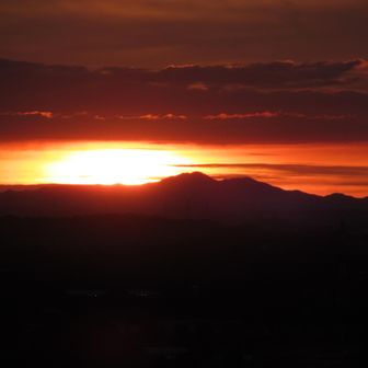 🌄晃石山（栃木）の左側からだね