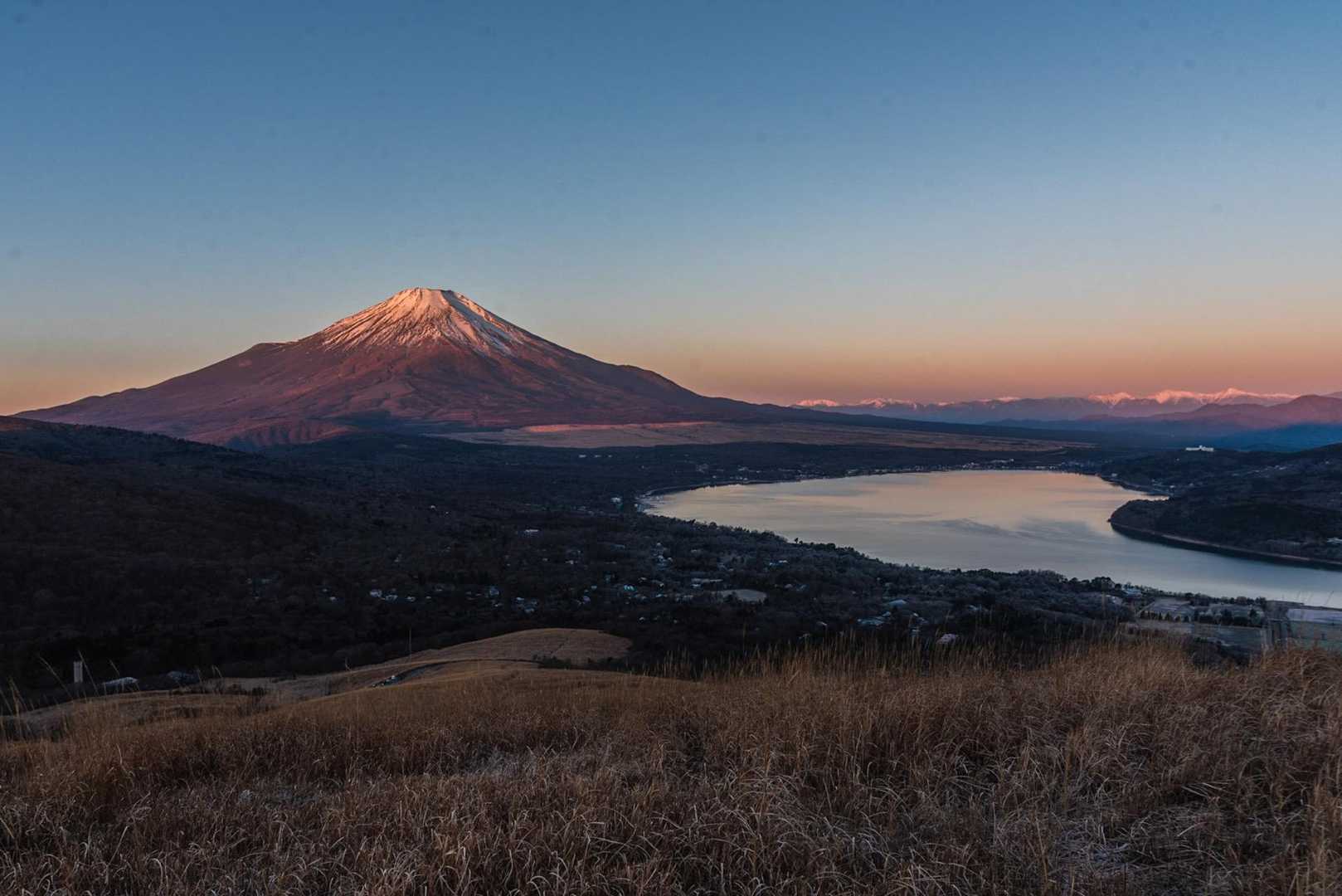 美しい✨後ろの南アルプスも綺麗だなぁ