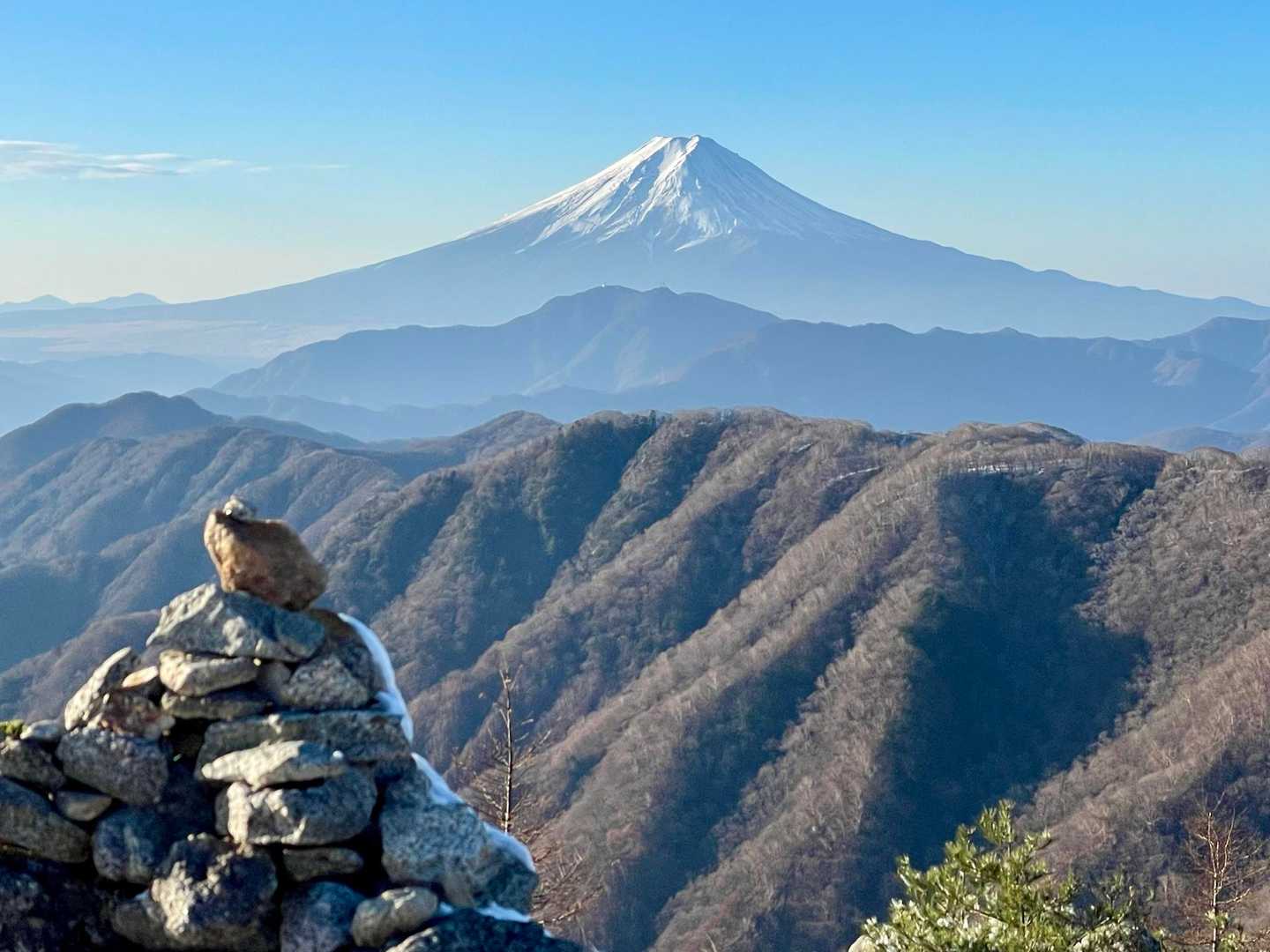 白谷小丸山頂から