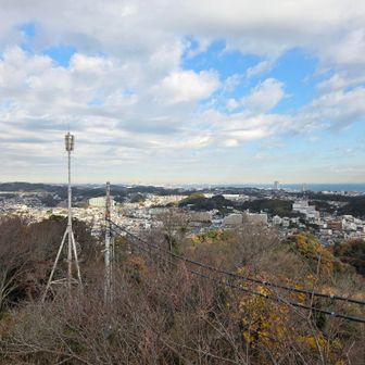 衣笠山山頂から追浜方面