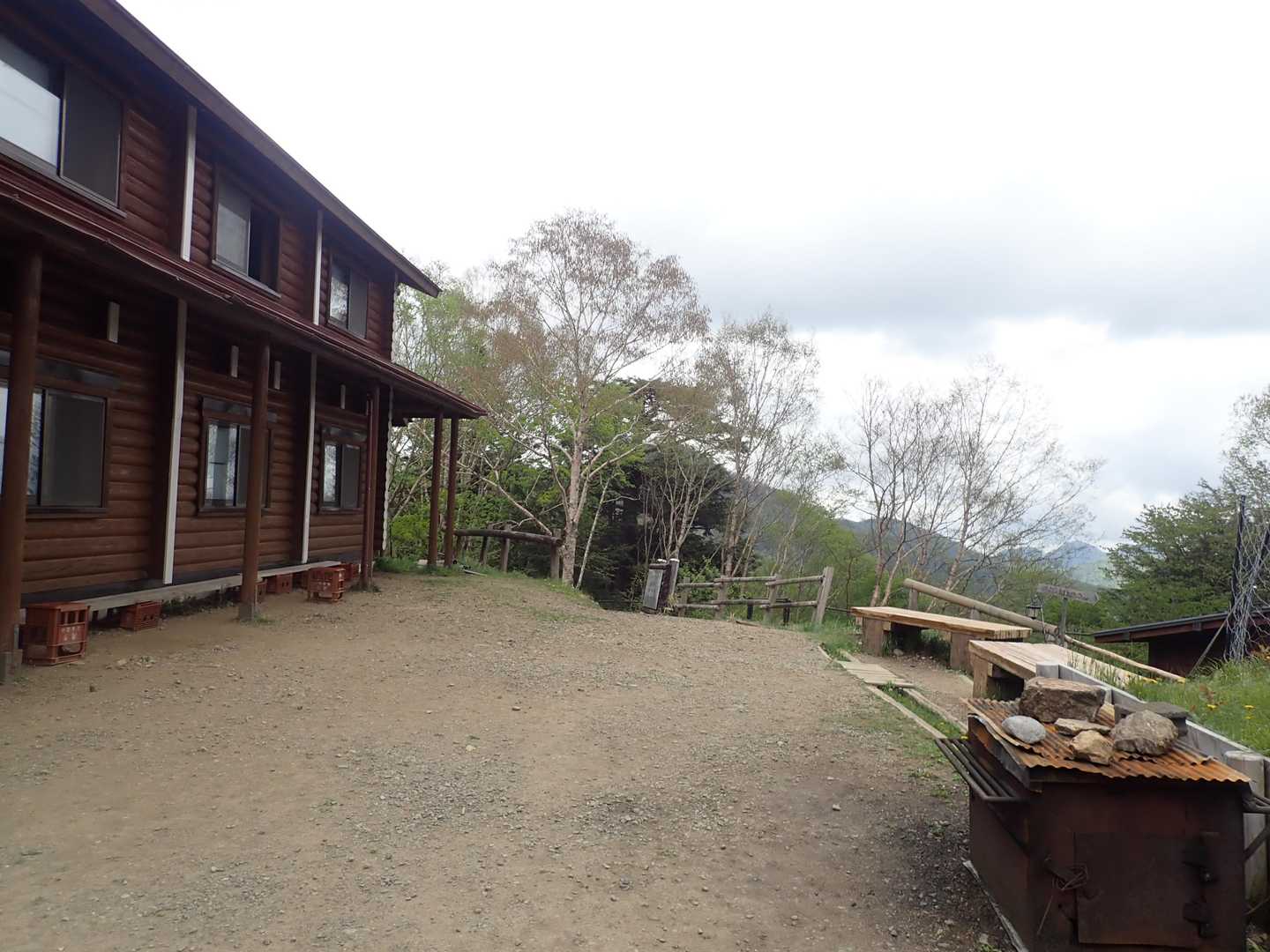 帰りの雲取山荘。