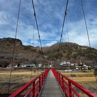 橋を渡ってゴールです！