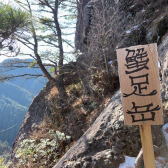 今日は、初めての反時計回りで、蟹足岳から