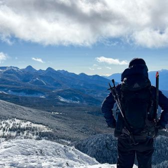 八ヶ岳名峰とツーショット