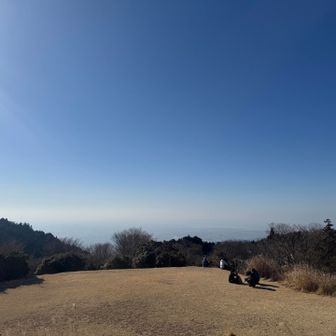 黄砂の影響か、霞んでます😅