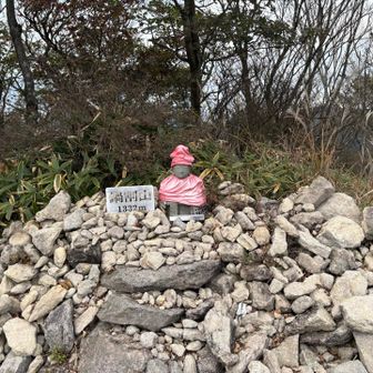 山頂標識ふたつ🍃