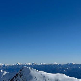 富士山＆南アルプスオールスター
北岳や間ノ岳や千丈岳が綺麗に見えて感動

まるっと一望