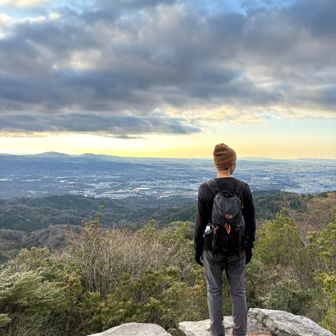 途中にあった展望台