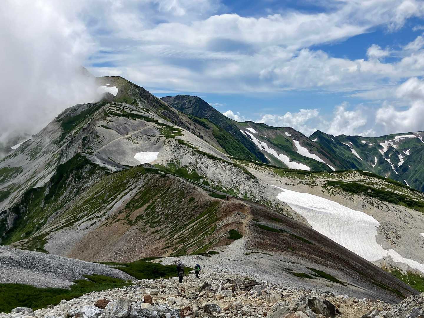 白馬岳どこかなぁ？稜線歩き最高です♪