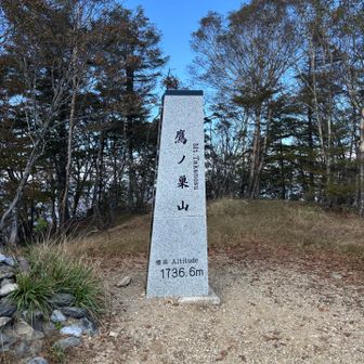 ほんとにしんどかったです。坂がキツすぎる
坂は得意なのにもう足が限界😵
でも山頂に立派な標識が建ってると気分上がる