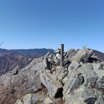 頂上。タッチしてすぐ下山。