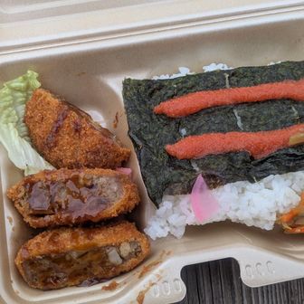 ハローズのお弁当。
デミグラスハンバーグを食べれば4種類コンプリート。
何故かいつメンは誰一人居らず16時鹿嶋神社の駐車場に行く為に時間調整。