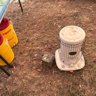 三角点を探してたら… テントの中やん❗️😅