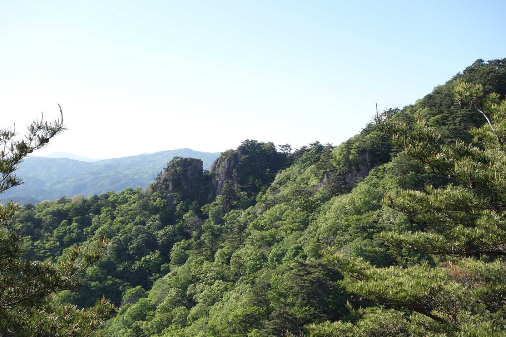 女体山、男体山がよく見える😁