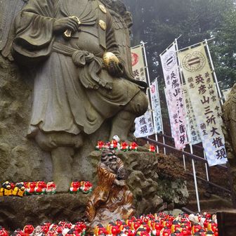 天狗の人形がいっぱい
フォトスポットに心おどります(2回目)