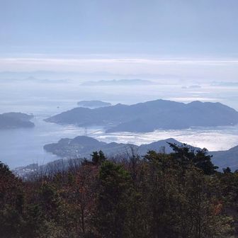 安芸灘大橋と下蒲刈島🏝️