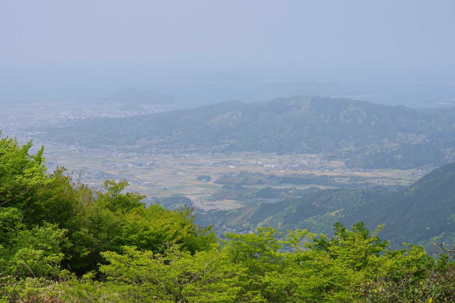 縦走路からの景色はこんな感じ