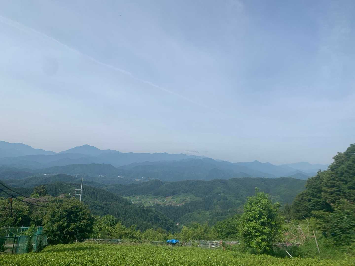 今日は富士山は見れない。