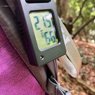 100、下山①
戻ってきて鋸山での気温と湿度