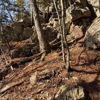 鎖トラバースコースの基部に戻ってきた