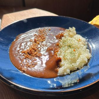 ミニカレーもいただきました。
具なしタイプ。